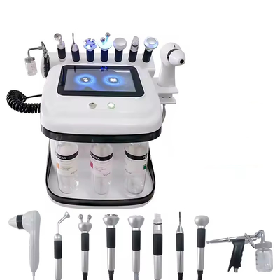 8 Handvaten zuurstofmeter Dermabrassie machine in water Diep reiniging huid hydrateren en hydrateren