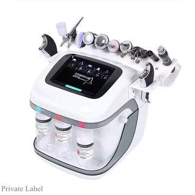 8 Handvaten zuurstofmeter Dermabrassie machine in water Diep reiniging huid hydrateren en hydrateren