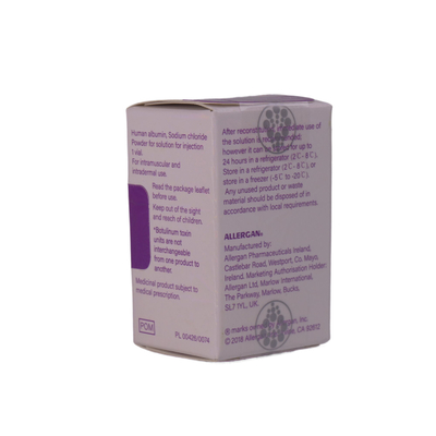 100 Eenheden Allerganpoeder  Goede effecten Botulinumtoxin