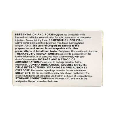 Dysport Botulinum toxin Dysport 500u Dysport wit poeder btx