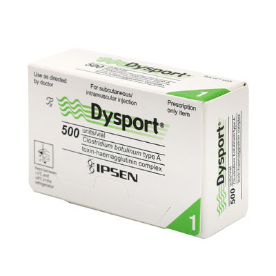 Dysport 500u Botulinumtoxine huidverzorging rimpels verwijderen  injectie