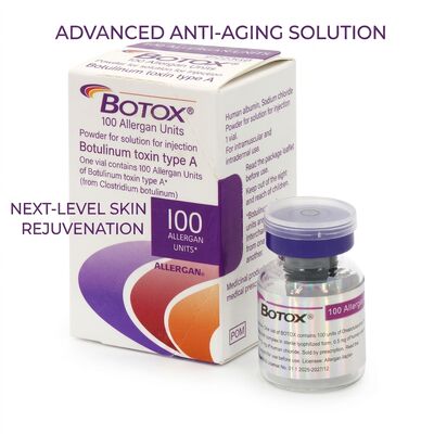 Wit botulinumtoxin poeder farmaceutisch geschikt steriele vorm ontworpen voor medische cosmetica en therapeutische injectie