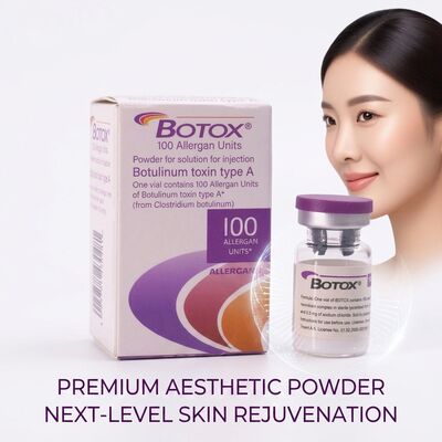 Wit botulinumtoxin poeder farmaceutisch geschikt steriele vorm ontworpen voor medische cosmetica en therapeutische injectie