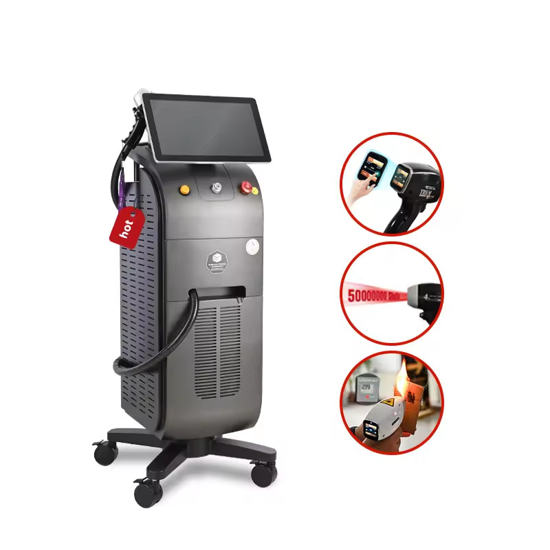 1-10Hz herhalingsfrequentie Diode laser ontharing machine onderdelen met huidcontact sensor