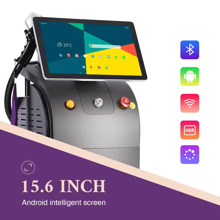 Fluence 10-120J/cm2 808nm Diode Laser Haarverwijderingsmachine voor alle haar- en huidtypes