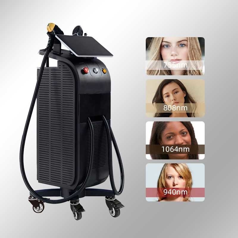 Krachtige nieuwe 808nm Ice Diode Trio 3 Wave Diode Laser 810nm Depilatie 808 Nm Haarverwijdering 3 Waves Titanium Medical Machi