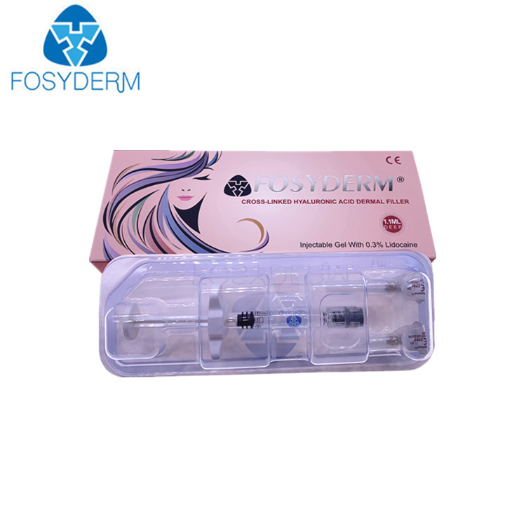 Hyaluronic Zuur van de Fosyderm100% het Zuivere Dwars Verbonden 1ml Injectie voor Lippenvuller